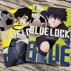 Blue Lock Volume 1 & 2 English Paperback Manga Set